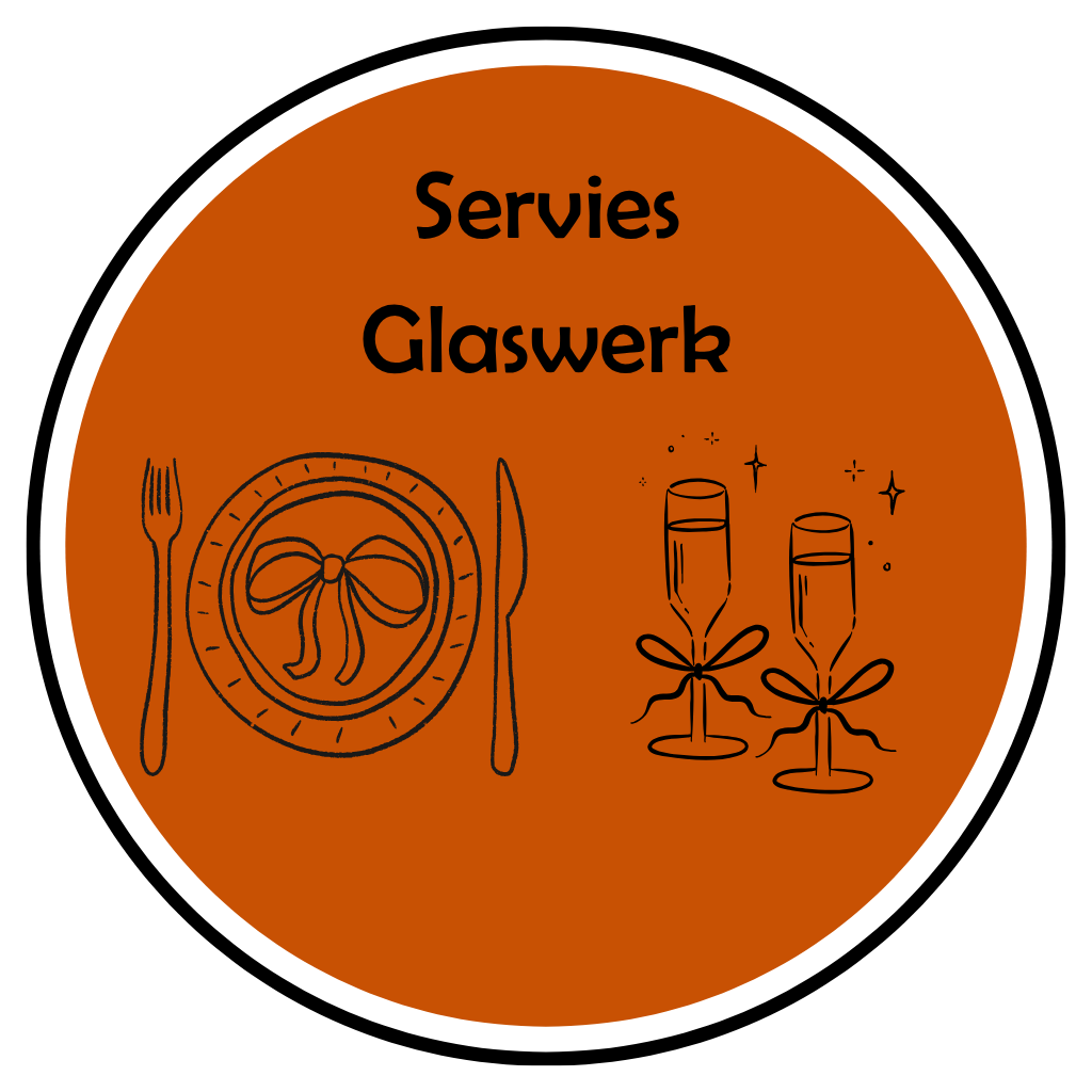 Verhuur van glaswerk en servies, gekleurd en wit in Wuustwezel, Brasschaat en Schoten